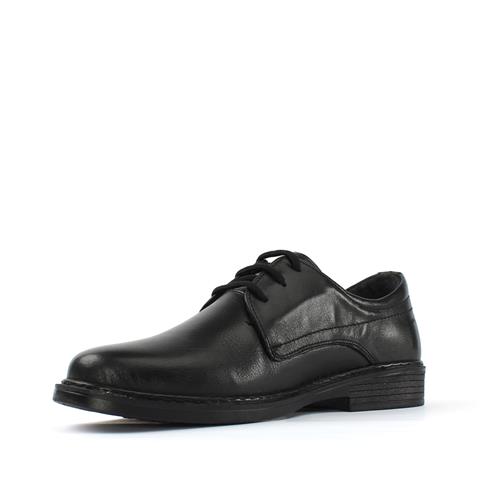 Erkek Siyah Bağcıklı Deri Günlük Ayakkabı