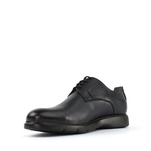 Erkek Lacivert Bağcıklı Deri Günlük Ayakkabı