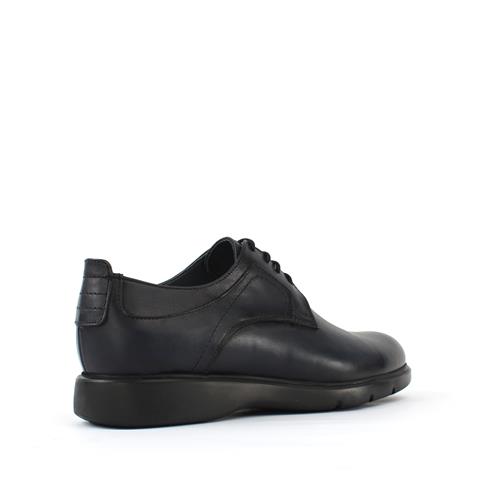 Erkek Lacivert Bağcıklı Deri Günlük Ayakkabı