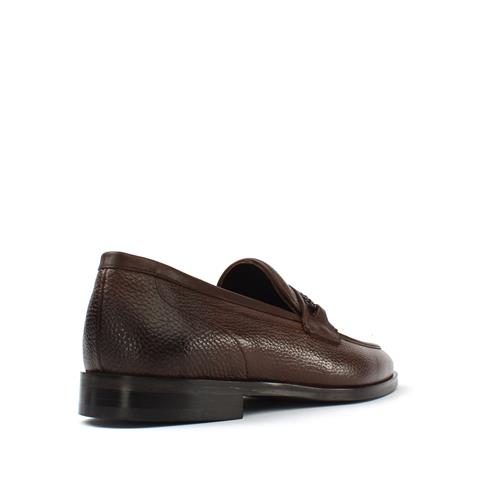 Erkek Kahverengi Deri Loafer