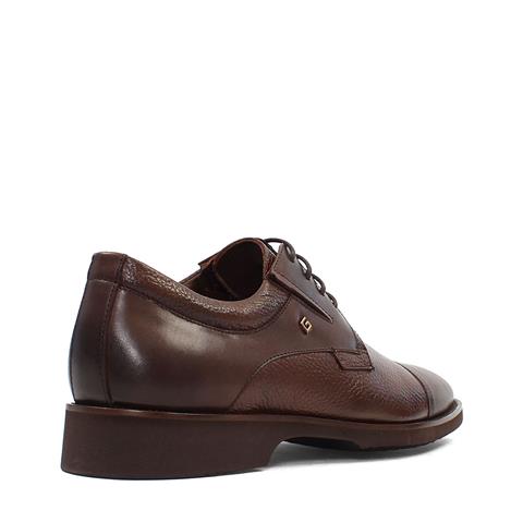 Erkek Kahverengi Bağcıklı Deri Klasik Ayakkabı