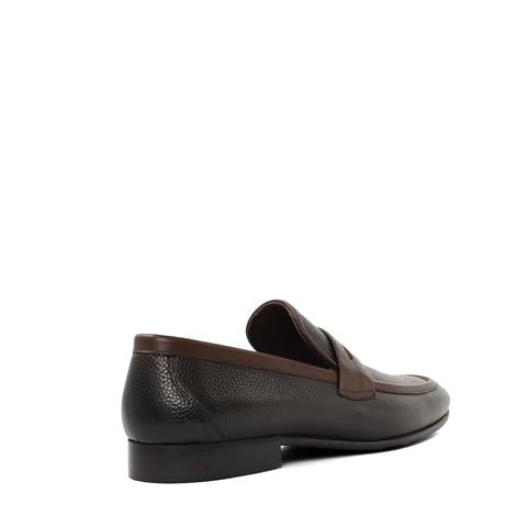 Erkek Kahverengi Deri Loafer