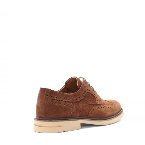 Erkek Taba Bağcıklı Süet Deri Günlük Ayakkabı