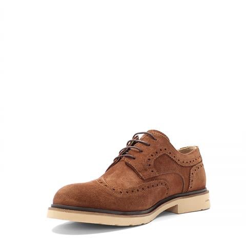 Erkek Taba Bağcıklı Süet Deri Günlük Ayakkabı