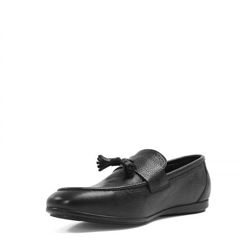 Erkek Siyah Deri Loafer
