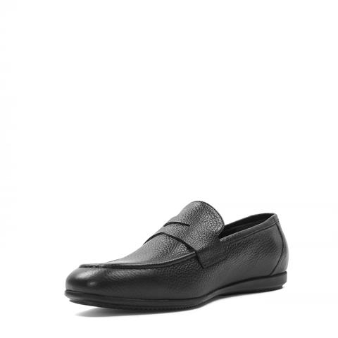 Erkek Siyah Deri Loafer
