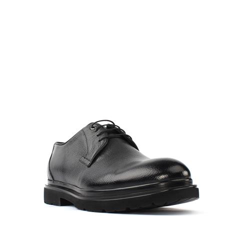 Erkek Antrasit Bağcıklı Deri Günlük Ayakkabı