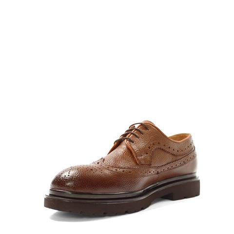 Erkek Taba Bağcıklı Deri Günlük Ayakkabı