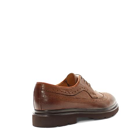 Erkek Taba Bağcıklı Deri Günlük Ayakkabı