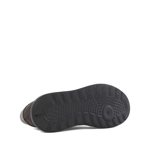 Erkek Antrasit Bağcıklı Kalın Tabanlı Nubuk Deri Günlük Ayakkabı