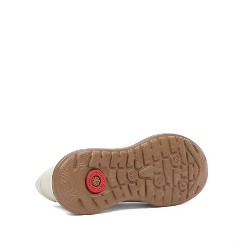 Erkek Bej Bağcıklı Kalın Tabanlı Sneaker