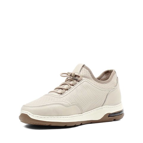 Erkek Bej Deri Sneaker
