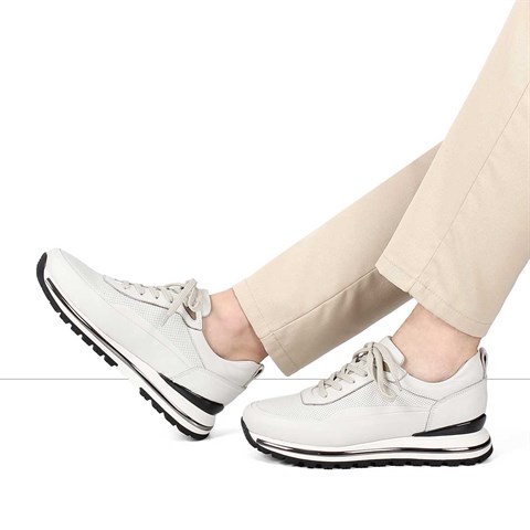 Erkek Bej Kalın Tabanlı Sneaker