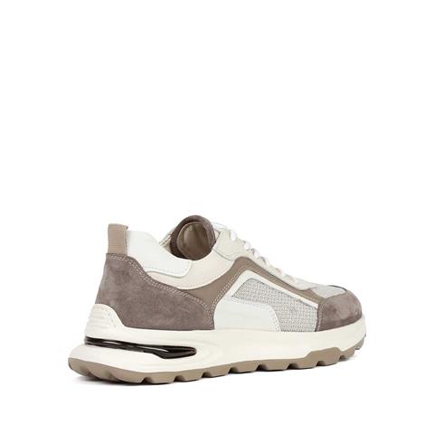 Erkek Bej Vizon Bağcıklı Süet Deri Sneaker