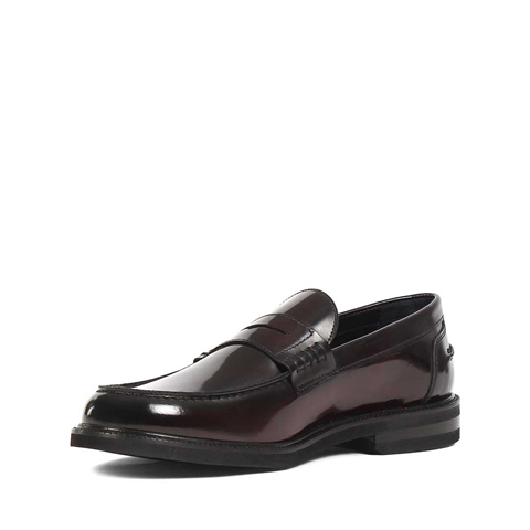 Erkek Bordo Açma Deri Loafer