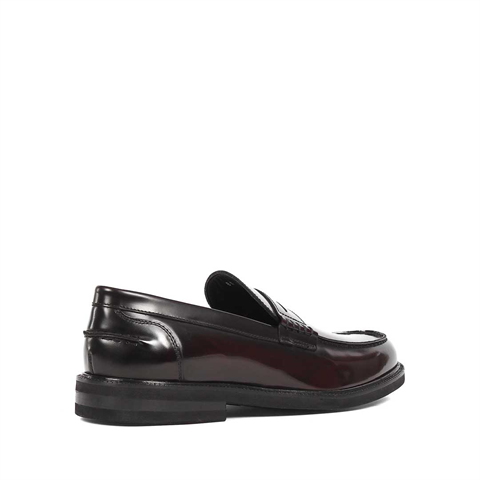 Erkek Bordo Açma Deri Loafer