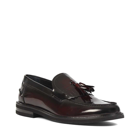 Erkek Bordo Açma Deri Loafer
