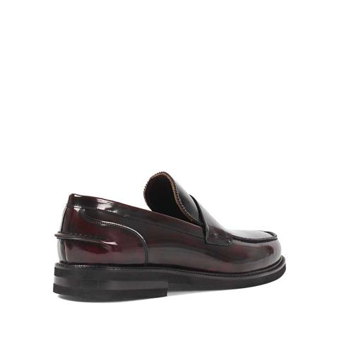 Erkek Bordo Açma Deri Loafer