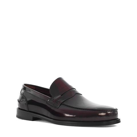 Erkek Bordo Açma Deri Loafer