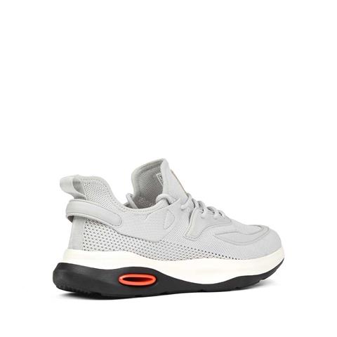 Erkek Gri Bağcıklı Kalın Tabanlı Sneaker