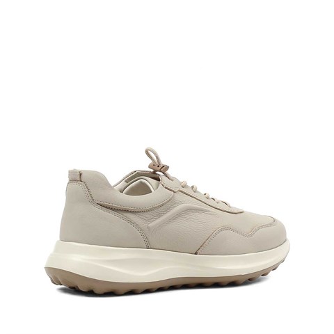 Erkek Gri Bağcıklı Kalın Tabanlı Sneaker