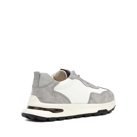 Erkek Gri Bağcıklı Süet Deri Sneaker