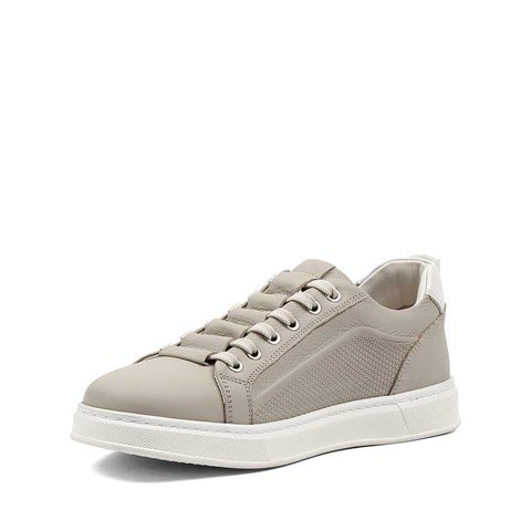 Erkek Gri Baskılı Kalın Tabanlı Sneaker