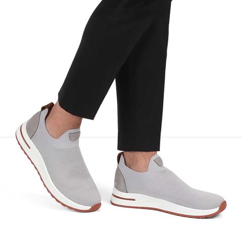 Erkek Gri Kalın Tabanlı Sneaker