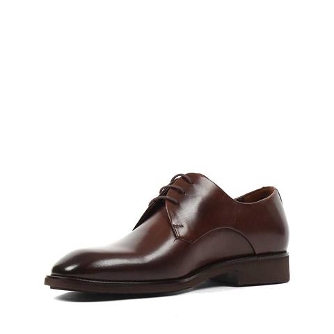 Erkek Kahverengi Bağcıklı Deri Klasik Ayakkabı