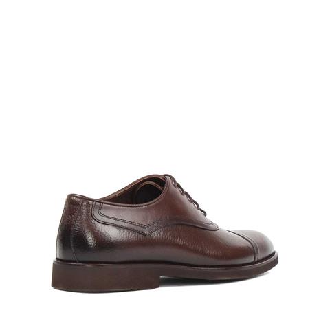 Erkek Kahverengi Bağcıklı Deri Klasik Ayakkabı