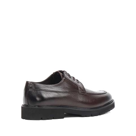 Erkek Kahverengi Bağcıklı Deri Klasik Ayakkabı