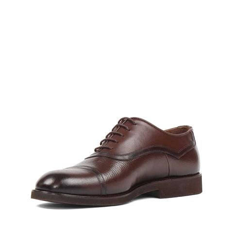 Erkek Kahverengi Bağcıklı Deri Klasik Ayakkabı