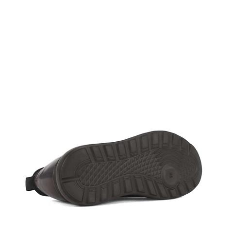 Erkek Kahverengi Bağcıklı Kalın Tabanlı Deri Günlük Ayakkabı