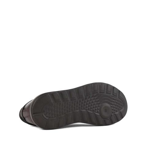 Erkek Kahverengi Bağcıklı Kalın Tabanlı Deri Günlük Ayakkabı