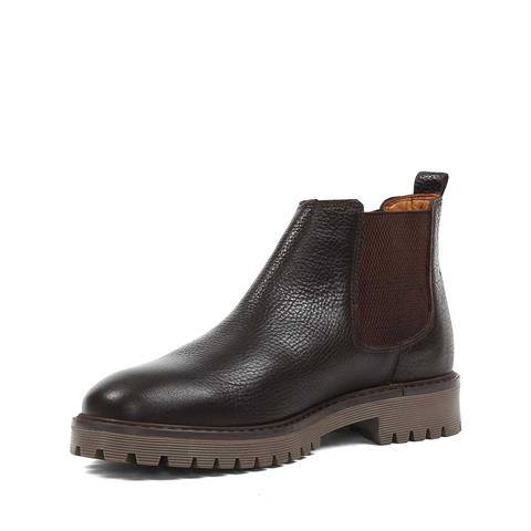 Erkek Kahverengi Deri Chelsea Bot