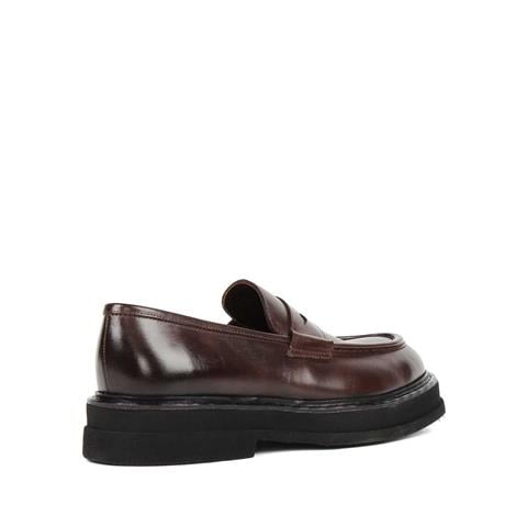 Erkek Kahverengi Deri Loafer