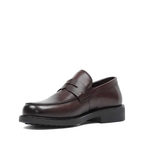 Erkek Kahverengi Deri Loafer