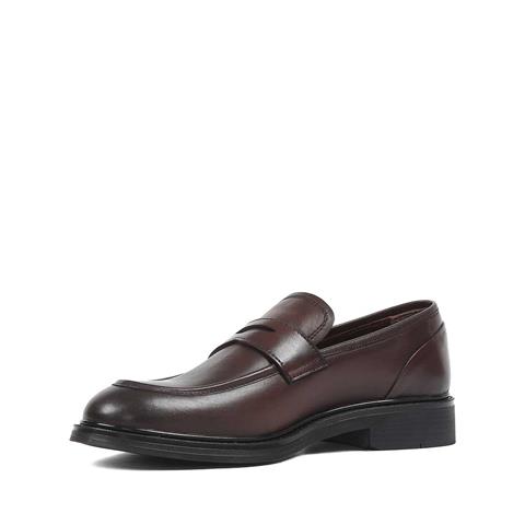 Erkek Kahverengi Deri Loafer
