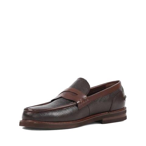 Erkek Kahverengi Deri Loafer