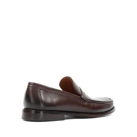 Erkek Kahverengi Kösele Taban Deri Ayakkabı