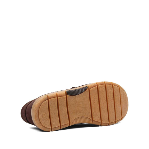 Erkek Kahverengi Nubuk Deri Loafer