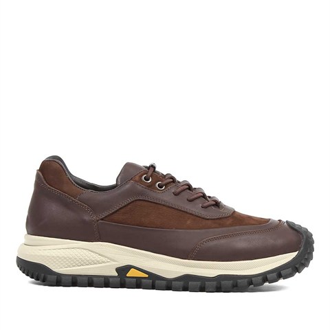 Celal Gültekin Erkek Kahverengi Nubuk Deri Sneaker