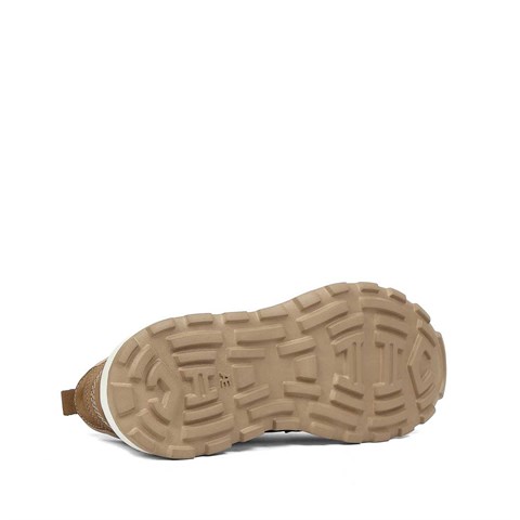 Erkek Kum Kalın Tabanlı Nubuk Deri Sneaker