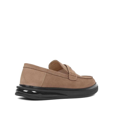 Erkek Kum Nubuk Deri Loafer