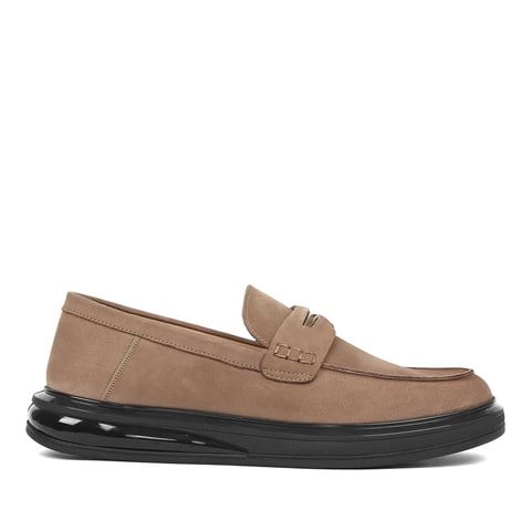 Erkek Kum Nubuk Deri Loafer
