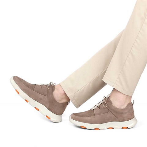 Erkek Kum Nubuk Deri Sneaker