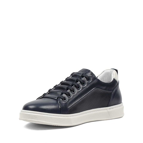 Erkek Lacivert Baskılı Kalın Tabanlı Sneaker