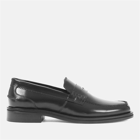 Erkek Siyah Açma Deri Loafer