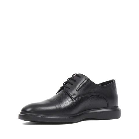 Erkek Siyah Bağcıklı Deri Ayakkabı