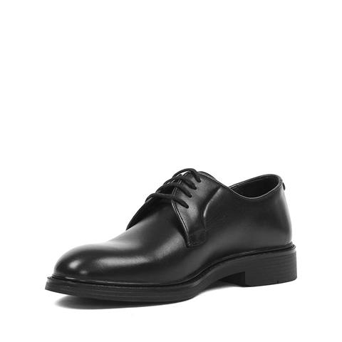 Erkek Siyah Bağcıklı Deri Ayakkabı